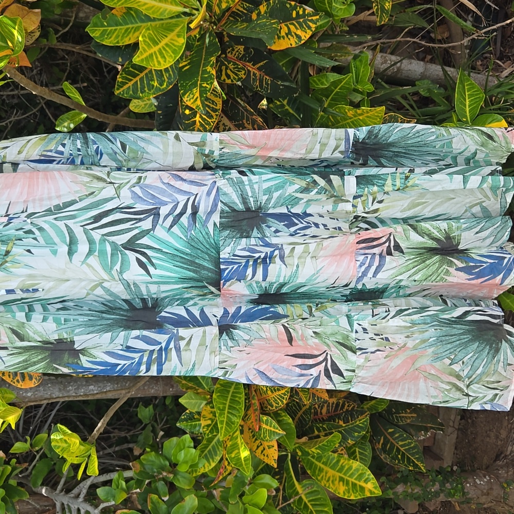 Lavender Brown Tropical Midi Dress - Picture 2 of 8